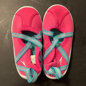 Pink and Blue Speedo Swim Shoes Baby Girl